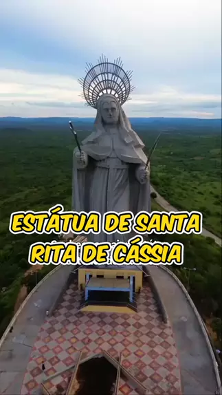 Essa é a Estátua de Santa Rita de Cássia e está lo ...| Kwai->