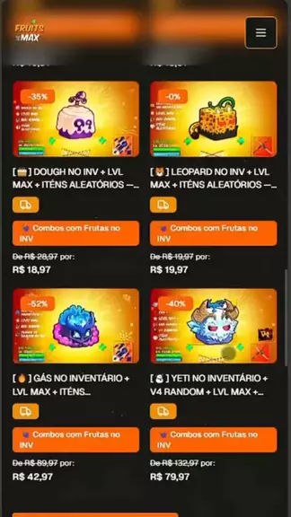 Senha e nome de contas de roblox blox fruits