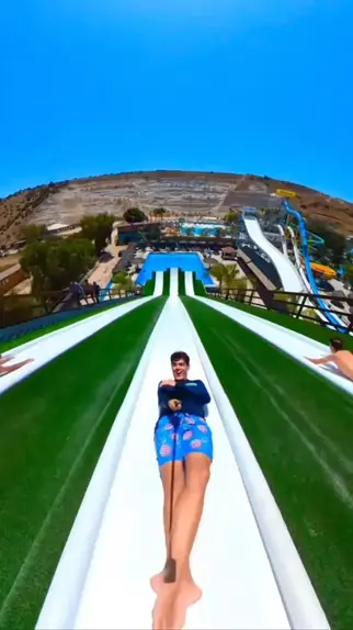Water park boob slip