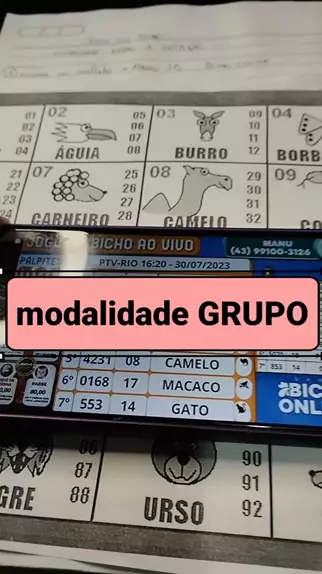 Tabela jogo do bicho valores