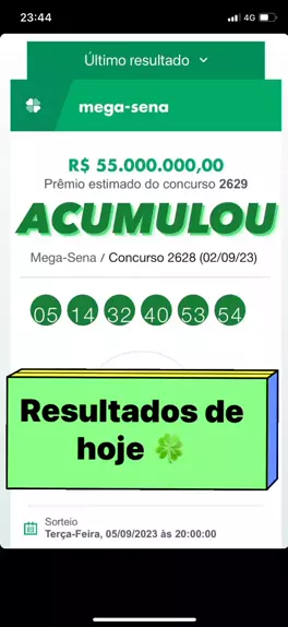 Confira o resultado da Mega-Sena 2672 deste sábado (6/1)