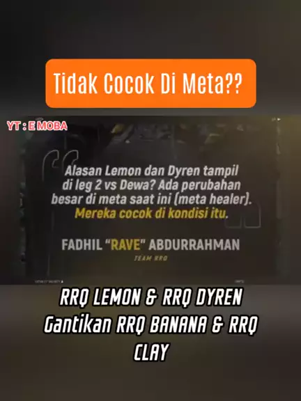 Tidak Cocok Di Meta? RRQ lemon & RRQ DYREN GANTIKA ...| Kwai