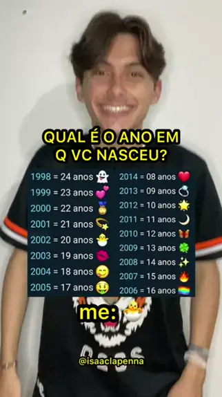 20 anos nasceu em que ano & quem tem 19 anos nasce ...| Kwai