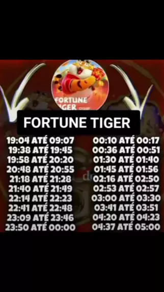 Fortune Tiger Jogo Do Tigre Aposta: Melhor Horário Para Jogar