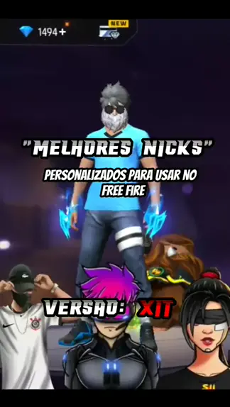 ideias de nick para free fire instaplayer